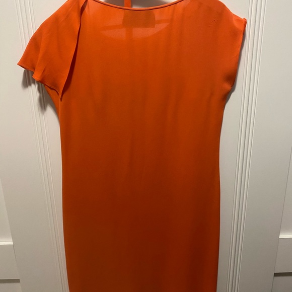 PRADA silk ruffle dress in Orange - Picture 5 of 8